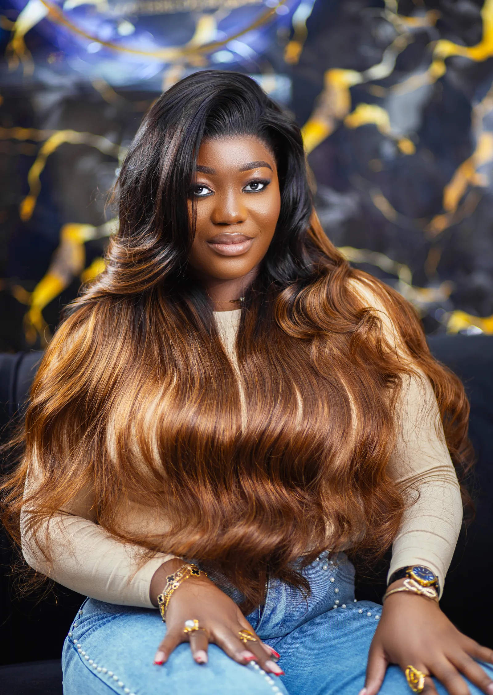 Lace ondulee bouclee